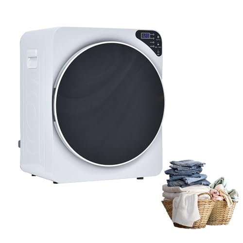 Homebliss小型衣類乾燥機 4KG 4キロ布団乾燥機 ふとん乾燥 衣類除湿 排気タイプ 排水管なし 工事不要 4つ乾燥モード タイマー機能 ステンレスドラム 幅49cm コンパクト型 省スペース 設置自由 小型 衣類 乾燥機 静音設計 一人暮らし セカンド乾燥機用 法人様向け 施設用(4KG ホワイト)